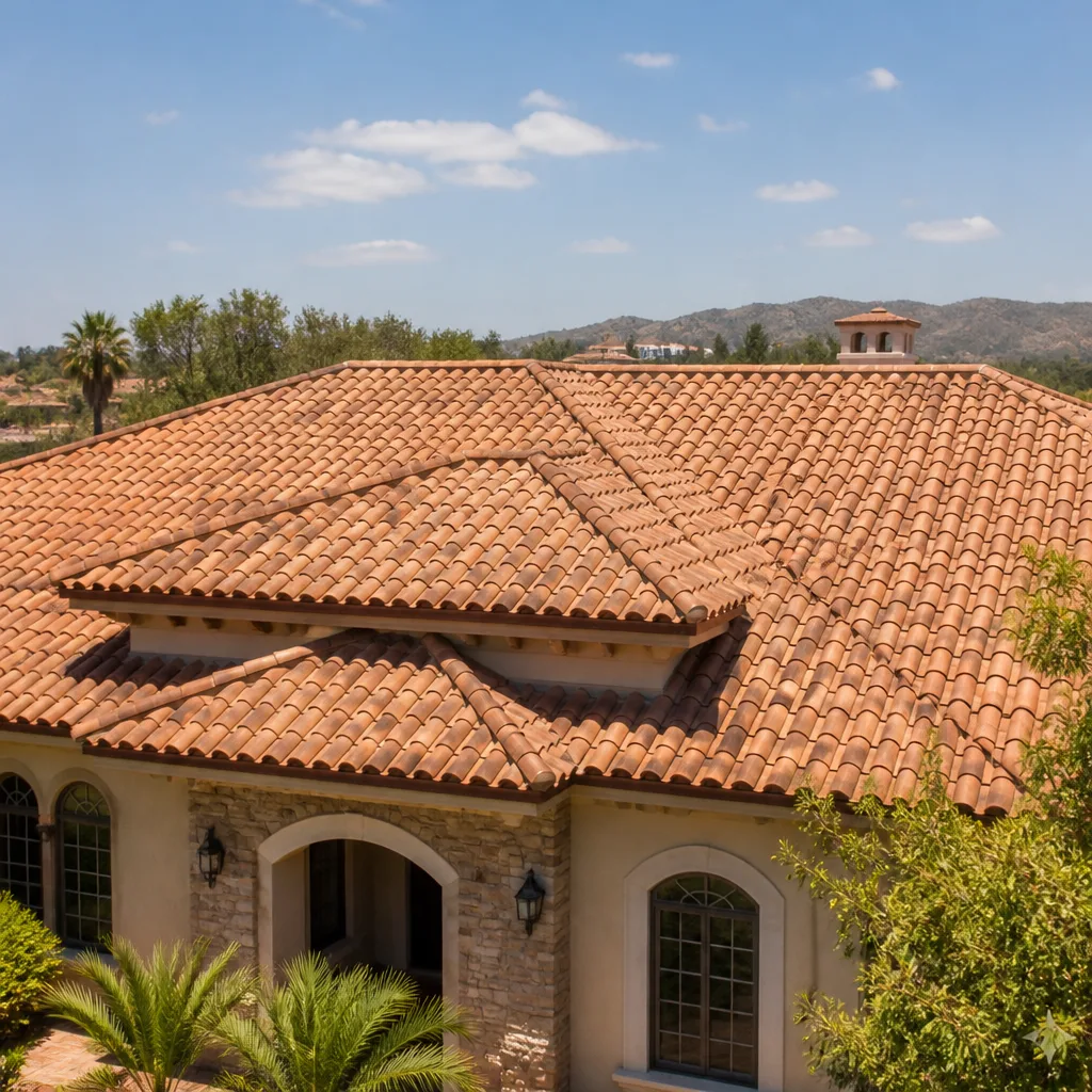 Tile roofing